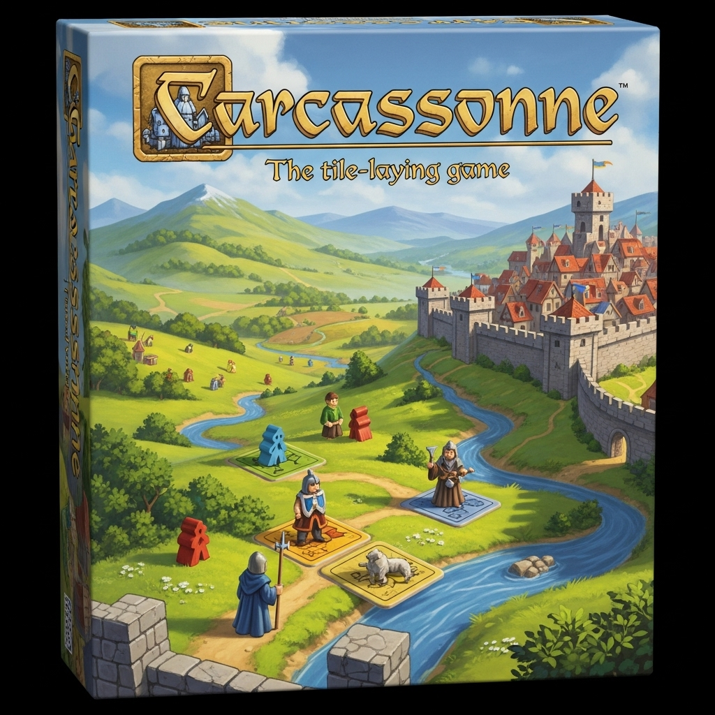 Caja del juego de mesa Carcassonne